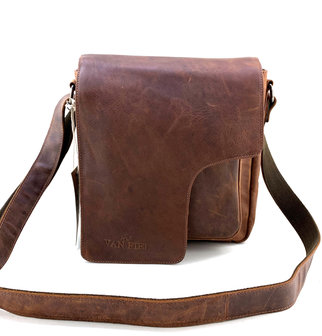 Lederen Van Fiel Tas Cognac met RFID linaleather