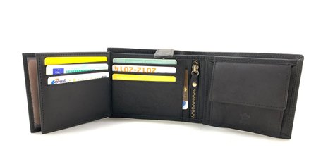 Lederen Van Fiel laptoptas tm 17 inch met bijpassende portemonnee