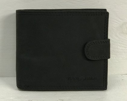 Van Fiel Portemonnee -RFID- Heren zwart mat