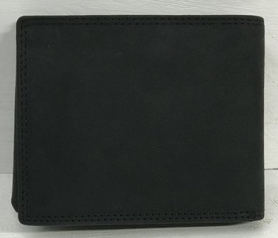 Van Fiel Portemonnee -RFID- Heren zwart mat met 22 pasjes