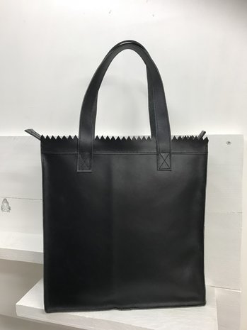 Koeienhuid Shopper tas zwart/wit 