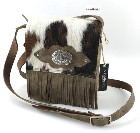 Lina leather koeienhuid uitgang tasje linaleather
