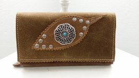 dames portemonnee lichtbruin