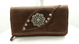 dames portemonnee bruin