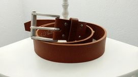 Herenriem leder Cognac