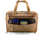 Lederen laptop tas geschikt tm 17 inch cognac Van Fiel D103_